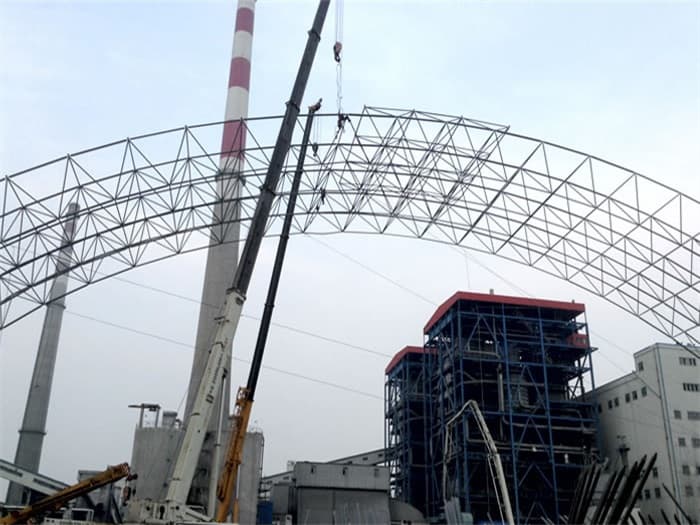 牙克石壶关商混站料仓网架